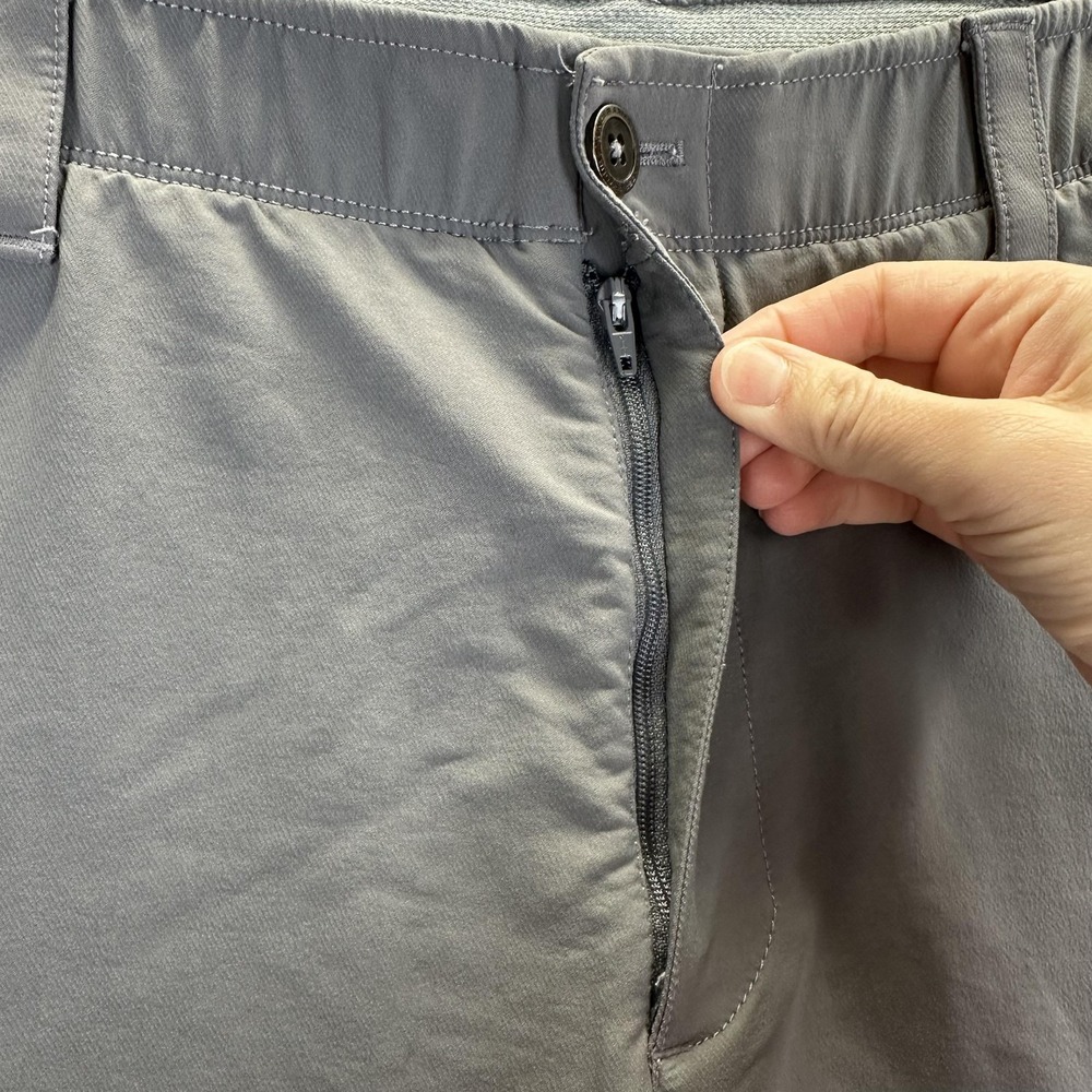 Under Armour Pants Mens 34x32 Gray Chino Elastic Waist Golf Casual Stretch - Picture 5 of 14